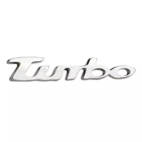 Αυτοκόλλητo Χρωμίου 3D ''Turbo'' 13.5cm x 2cm 1 Τεμάχιο 