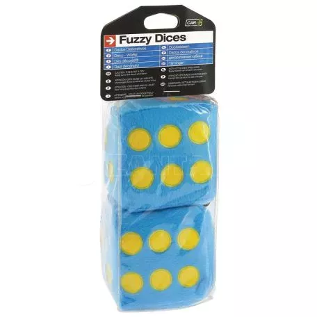 Ζάρια Κρεμαστά Διακοσμητικά ''Jumbo Size'' Μπλε 9x9cm 2 Τεμάχια 