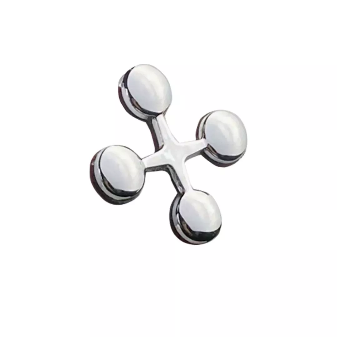 Αυτοκόλλητo Γράμμα Χρωμίου 3D ''X'' 2.7cm x 2.5cm 1 Τεμάχιο