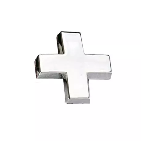 Αυτοκόλλητo Γράμμα Χρωμίου 3D ''+'' 2.7cm x 2.5cm 1 Τεμάχιο 