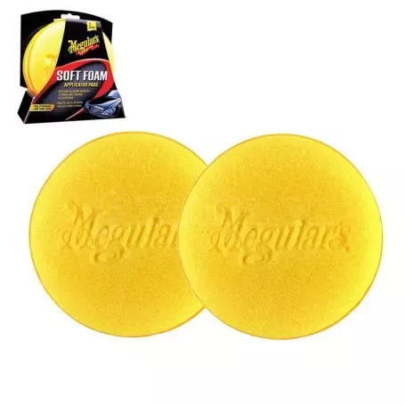 Σφουγγάρια Γυαλίσματος Meguiar's Soft Top Applicator Pad Κίτρινο 10cm MG03070 2 Τεμάχια 