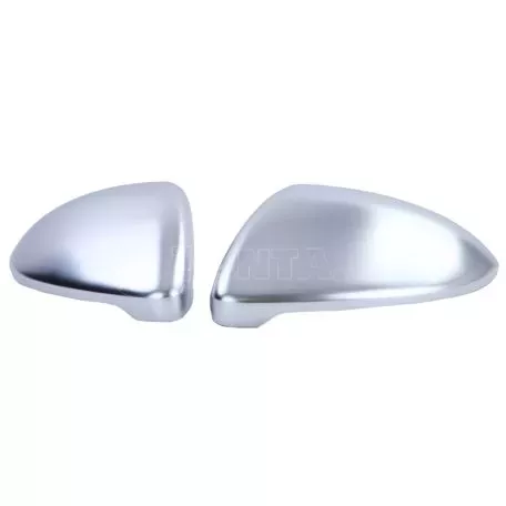 Καπάκια Καθρεφτών Για VW Golf VII (7) 12-20 / Touran 15+ Brushed Aluminium 2 Τεμάχια 