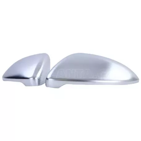 Καπάκια Καθρεφτών Για VW Golf VII (7) 12-20 / Touran 15+ Brushed Aluminium 2 Τεμάχια 