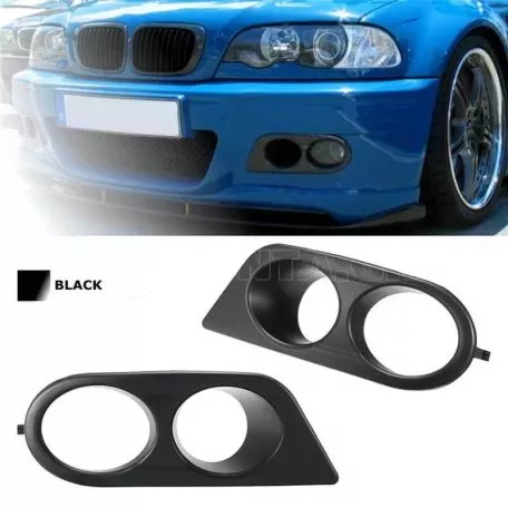 Καπάκια Προβολέα Εμπρός Πλαινά Για Bmw 3 E46 M3 98-05 Hamman Look Διπλά Μαύρα Αριστερό & Δεξί 2 Τεμάχια 