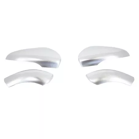 Καπάκια Καθρεφτών Για VW Golf VI (6) 08-12, Touran 10-15 Brushed Aluminium Πάνω-Κάτω Σετ 4 Τεμάχια 