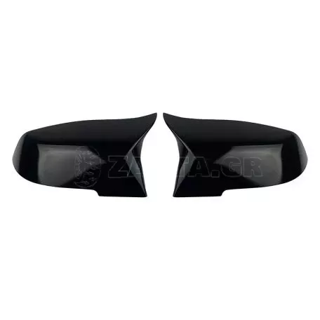Καπάκια Καθρεφτών Για Bmw 1 2 3 4 X1 i3 M4 Look Γυαλιστερό Μαύρο 2 Τεμάχια 
