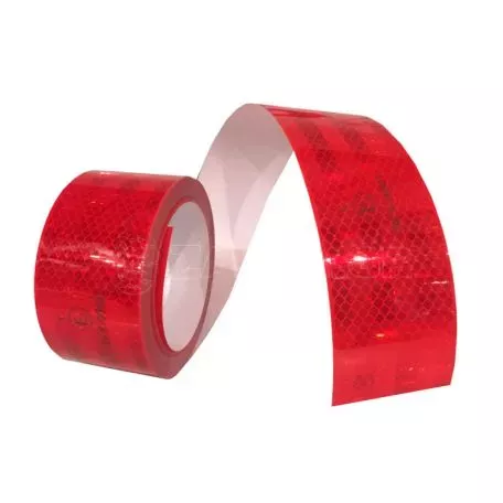 Αυτοκόλλητη Αντανακλαστική Ταινία 3D Diamond Grade ( Κόκκινη) 3M 318 55mm x Τρέχον Μέτρο 