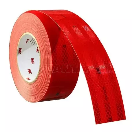 Αυτοκόλλητη Αντανακλαστική Ταινία 3D Diamond Grade ( Κόκκινη) 3M 318 55mm x Τρέχον Μέτρο 