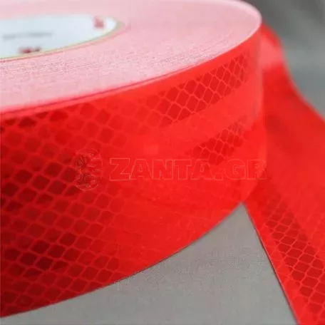 Αυτοκόλλητη Αντανακλαστική Ταινία 3D Diamond Grade ( Κόκκινη) 3M 318 55mm x Τρέχον Μέτρο 