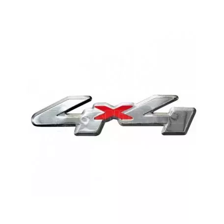 Αυτοκόλλητο Σήμα Μεταλλικό ''4X4'' 120mm  x 30mm 1 Τεμάχιο 