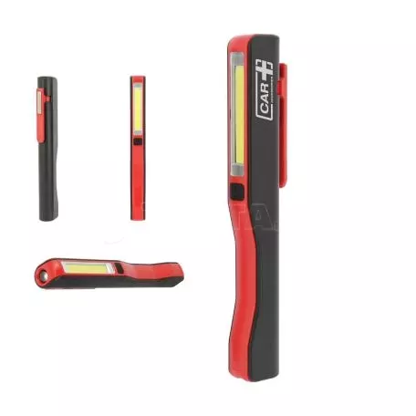 Φακός Μπαταρίας Κόκινος COB Led Mini Flashlight CAR+ 240Lm / 80Lm 3W LWLDISP 