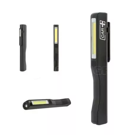 Φακός Μπαταρίας Μαύρος COB Led Mini Flashlight CAR+ 240Lm / 80Lm 3W LWLDISP 