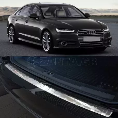 Προστατευτικό Πίσω Προφυλακτήρα Για Audi A6 C7 15-18 Από Ανοξείδωτο Ατσάλι (Steel) 