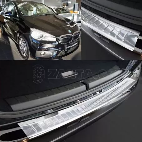 Προστατευτικό Πίσω Προφυλακτήρα Για Bmw 2 F45 Active Tourer 14+ Από Ανοξείδωτο Ατσάλι (Steel) 