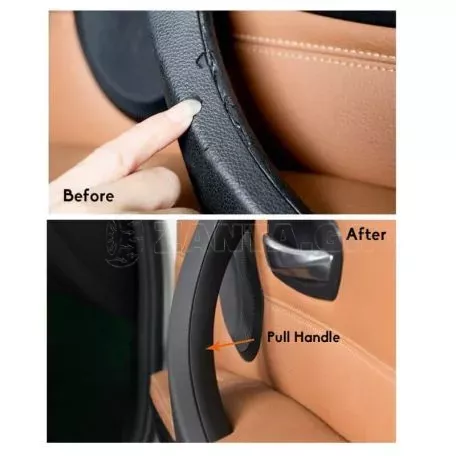 Χειρολαβή Πόρτας Εσωτερική Για Bmw 3 E90 05-11 Πίσω Αριστερά Σετ 2 Τεμαχίων Μαύρο 