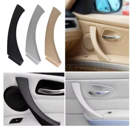 Χειρολαβή Πόρτας Εσωτερική Για Bmw 3 E90 05-11 Πίσω Αριστερά Σετ 2 Τεμαχίων Μαύρο 