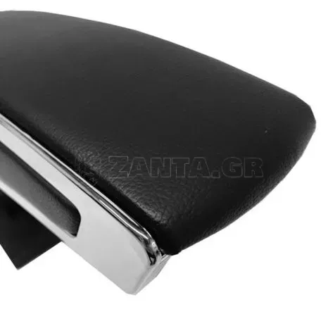 Κεντρική Κονσόλα / Τεμπέλης / Υποβραχιόνιο Αυτοκινήτου Μαύρο Με Ίνοξ Universal 22207 