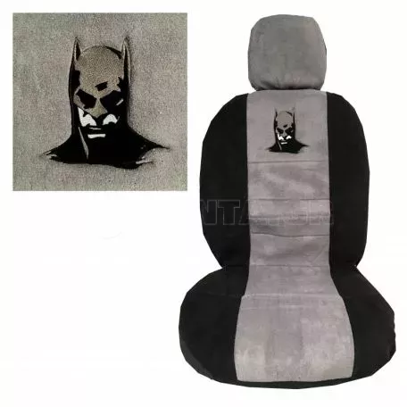 Καλύμματα Μπροστινών Καθισμάτων Πετσέτα Batman Γκρι/Μαύρο 4 Τεμάχια 2619611 