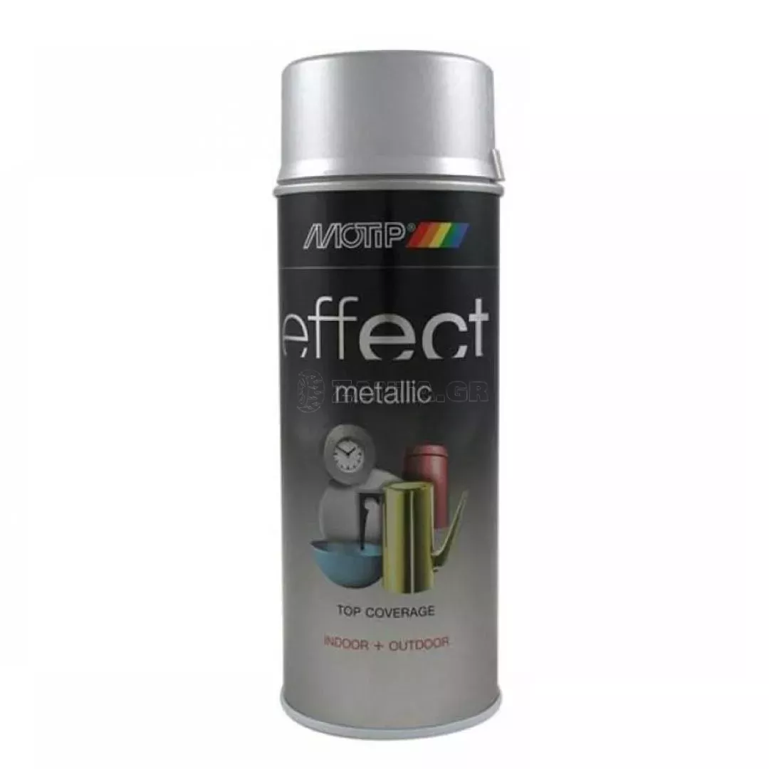 Σπρέι Βαφής Ασημί Με Μεταλλικό Εφέ Motip Effect 302504 400ml