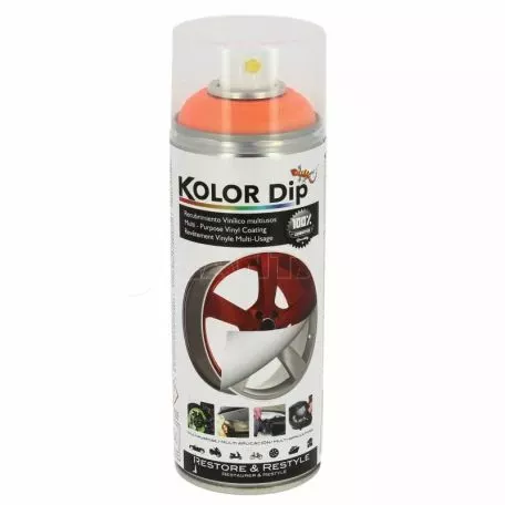 Επικάλυψη Βινυλίου Πορτοκαλί Kolor Dip 400ml 1 Τεμάχιο 