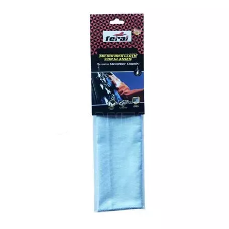 Πετσέτα Καθαρισμού Microfiber Ειδική Για Τζάμια Επαγγελματική 40x40cm Feral 