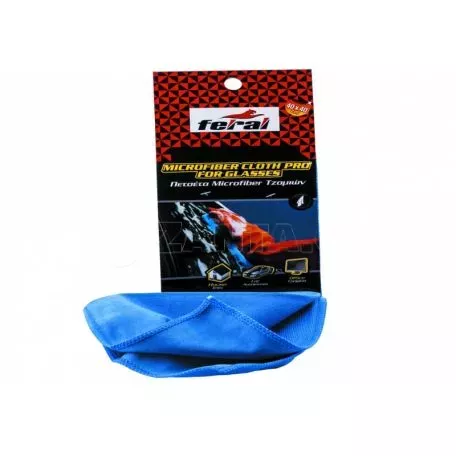 Πετσέτα Ειδική Για Τζάμια Microfiber Pro 40x40cm Feral 