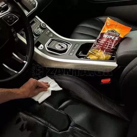 Υγρά Μαντηλάκια Για Δέρμα Leather Flow Wipes Armor All 20 Τεμάχια 