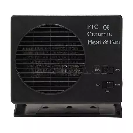 Αερόθερμο Αναπτήρα Αυτοκινήτου Κεραμικό 12 Volt 150-300 Watt Μαύρο 