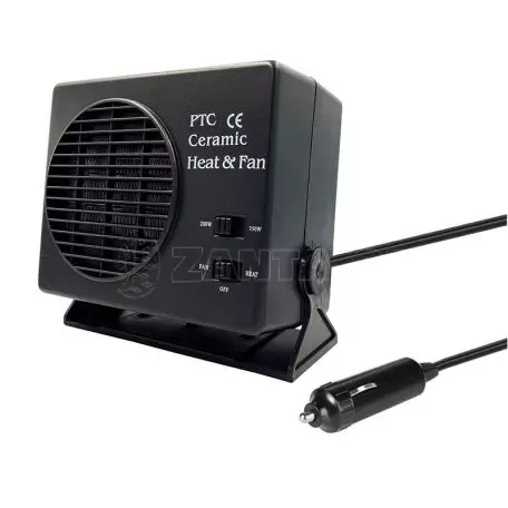 Αερόθερμο Αναπτήρα Αυτοκινήτου Κεραμικό 12 Volt 150-300 Watt Μαύρο 