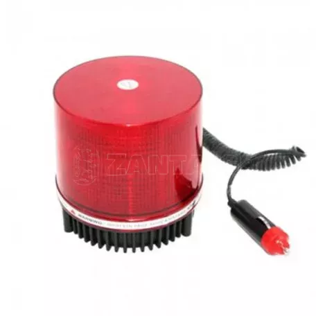 Φάρος Ασφαλείας Αυτοκινήτου Μαγνητικός Led 12V 9,5x11.5cm Κόκκινος 