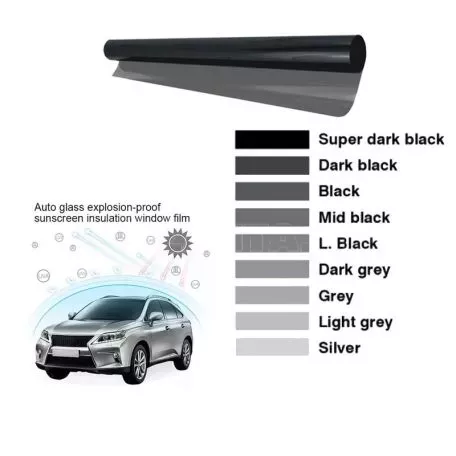 Αντιηλιακές Μεμβράνες Φιμέ Light Black 50x300cm (60%) Made in Taiwan 