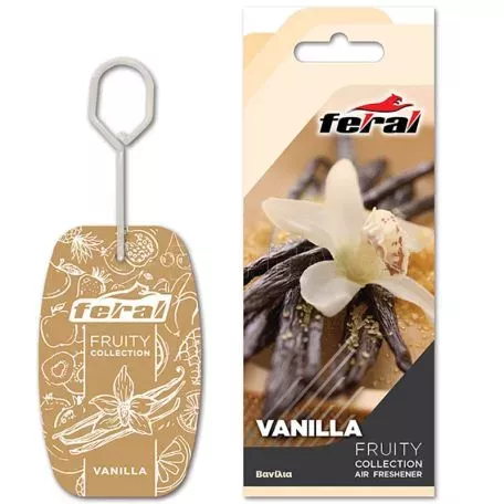 Αρωματικό Αυτοκινήτου Κρεμαστό Feral Fruity Collection Βανίλια 