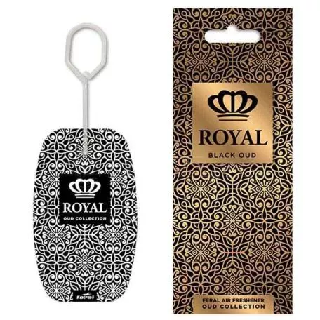 Αρωματικό Αυτοκινήτου Κρεμαστό Feral Royal Collection Black Oud 