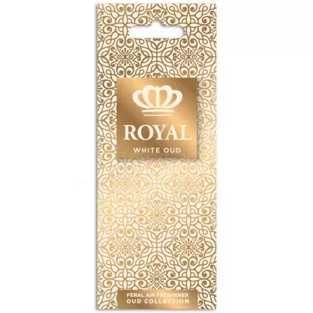 Αρωματικό Αυτοκινήτου Κρεμαστό Feral Royal Collection White Oud 