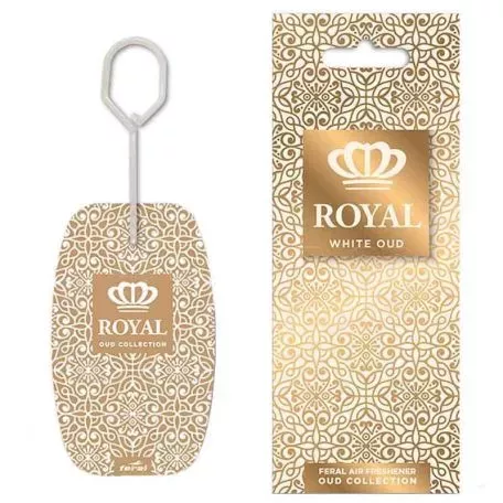 Αρωματικό Αυτοκινήτου Κρεμαστό Feral Royal Collection White Oud 