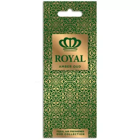 Αρωματικό Αυτοκινήτου Κρεμαστό Feral Royal Collection Amber Oud 