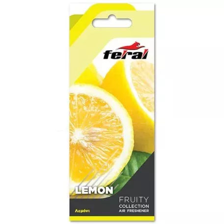 Αρωματικό Αυτοκινήτου Κρεμαστό Feral Fruity Collection Λεμόνι 