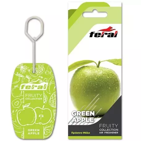 Αρωματικό Αυτοκινήτου Κρεμαστό Feral Fruity Collection Πράσινο Μήλο 