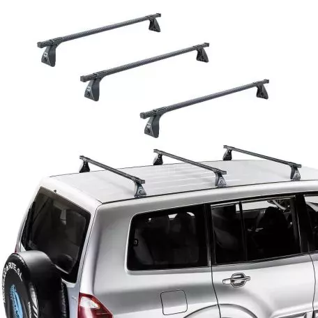 Μπάρες Οροφής Σιδερένιες CRUZ Cargo Spro-120cm 922-426 Σετ Με Πόδια Για Suzuki Grand Vitara 5D 05-15 3 Τεμάχια 