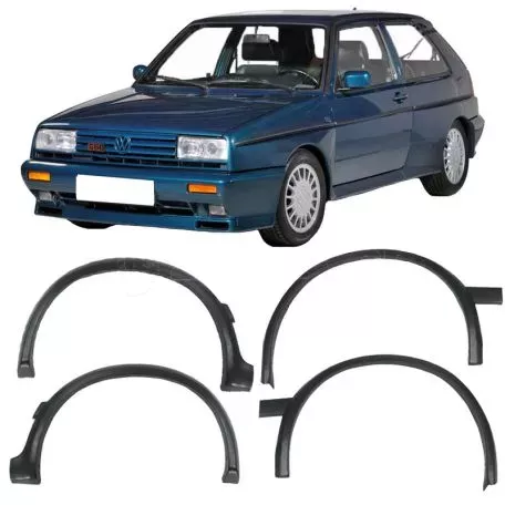 Πλαϊνά Φτερά Τροχών Για VW Golf ΙΙ (2) 87-91 Σετ 4 Τεμάχια 