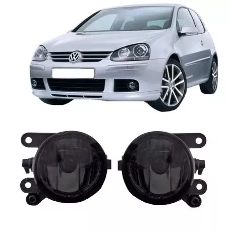 Προβολείς Ομίχλης Για VW Golf V (5) 03-08 & GTI After Market Προφυλακτήρα Φιμέ 2 Τεμάχια 