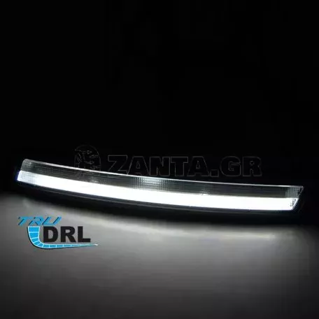Μπροστινά Φλας Για Vw New Beetle 06-11 Με Dynamic Led Φλας & Tube DRL Φιμέ 2 Τεμάχια Vinstar 