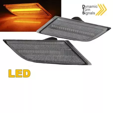 Πλαϊνά Φλας Φτερού Για VW Transporter T6 20+ Led Dynamic White 2 Τεμάχια 