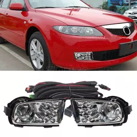 Προβολείς Ομίχλης Για Mazda 6 06-08 Με Led  ΜΖ-155L 2 Τεμάχια 