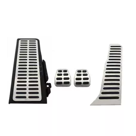 Πεντάλ Αλουμινίου Και Footrest Για VW Golf 5 , 6 , Scirocco, Sharan, Caddy / Skoda Octavia 04-13 / Seat Leon 1P, Toledo 3 Μη Αυτόματα Σετ 4 Τεμάχια 
