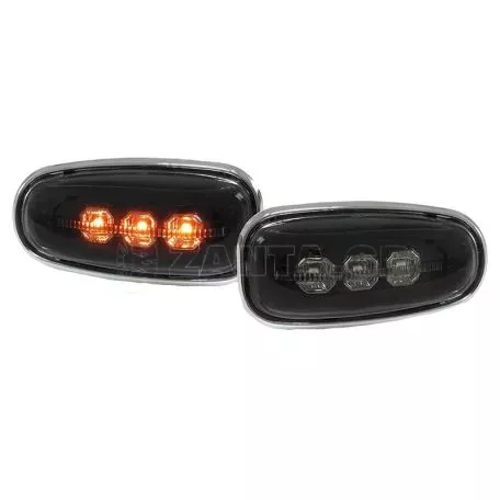 Πλαϊνά Φλας Φτερού Για Mercedes-Benz C W202 96-01 / CLK W208 97-02 / E W124 93-95 / W210 95-03 / SLK R170 96-04 / Vito W638 96-03 / Sprinter W901-W905 95-06 /  VW LT 98-06 Led Φιμέ 