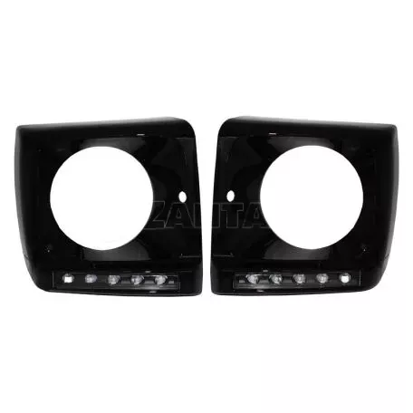 Μασκάκια Φαναριών Με DRL Για Mercedes-Benz G-Class W461/W463 90-15 G55/G65 Amg 4 Τεμάχια 