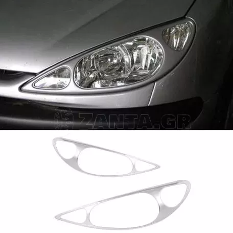 Μασκάκια Μπροστινών Φαναριών Για Peugeot 206 98-09 2 Τεμάχια 