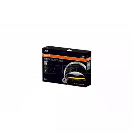 Φλας Καθρέπτη Για Vw Golf 7 VII 2012-2016 / 7.5 FL 2017+ / Touran II 2015+ Osram Dynamic Led Μαύρο 2 Τεμάχια 