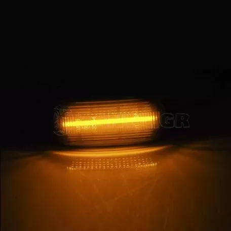 Πλαϊνά Φλας Φτερού Για Audi A3 8P 03-08 / A4 B6/B7 00-07 / A6 C6 02-05 Allroad / A8 D3 04-09 / TT 8J 06-11 Led Smoke 2 Τεμάχια 